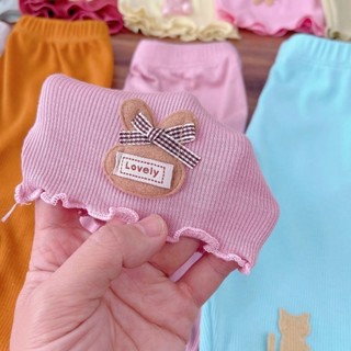 Set 4 quần legging chất thun tăm cho bé gái