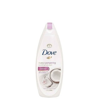 Sữa tắm dưỡng ẩm da Dove Purely Pampering Body Wash for Dry Skin Coconut Butter and Cocoa Butter 650ml (Mỹ)
