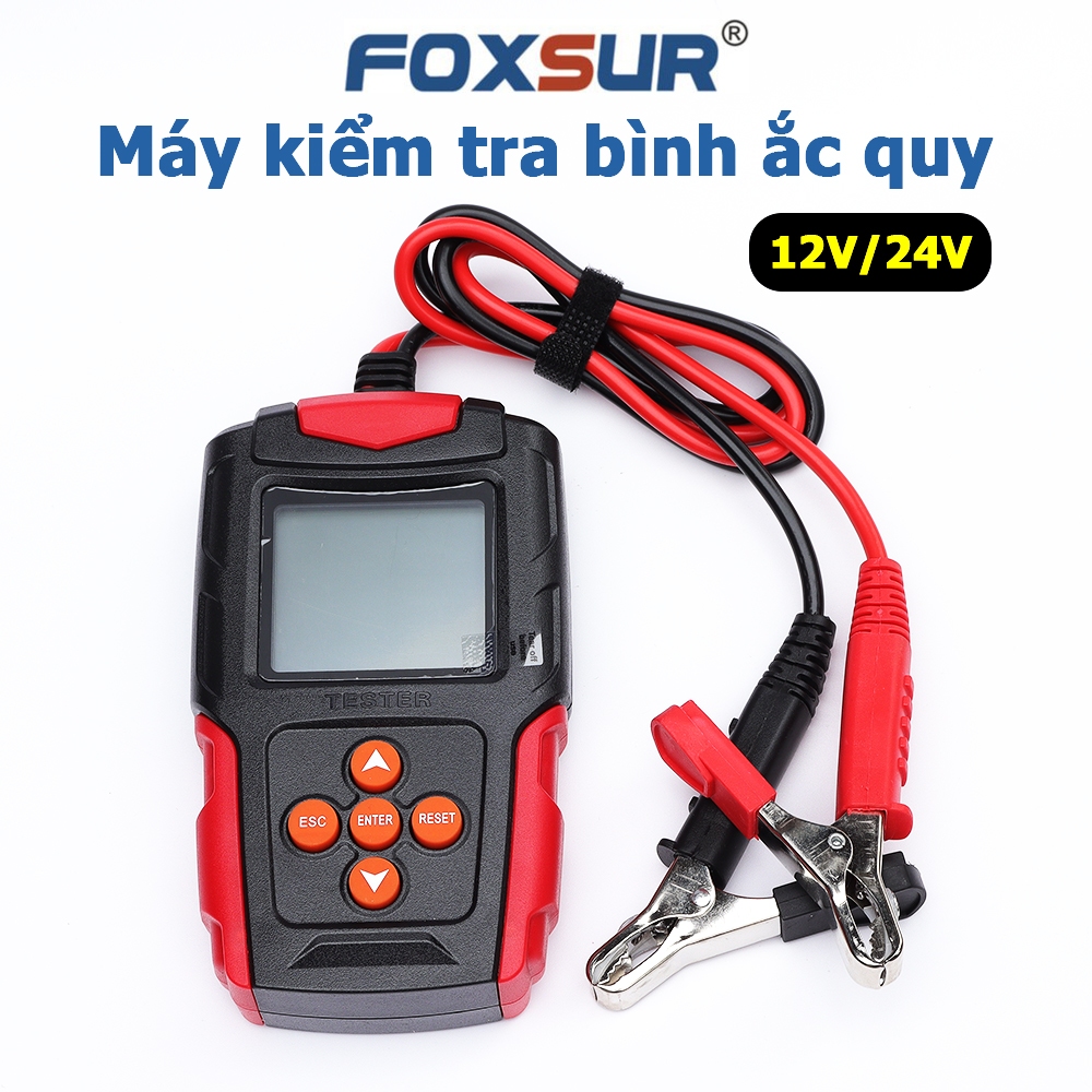 Máy kiểm tra test bình ắc quy ô tô xe máy tàu thuyền 12V 24V 3AH-200Ah đo nội trở CCA FBT200
