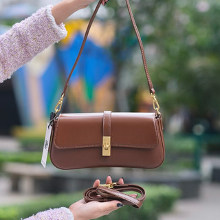 Túi xách nữ Blakriv Dahlia Shoulder Bag đỏ đô và nâu