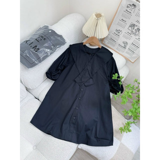 ĐẦM SƠMI CỔ V ĐẮP