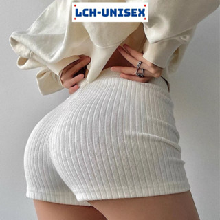 Quần short biker lưng cao LCH quần đùi nữ nâng mông chất thun gân dày dặn mùa hè năng động