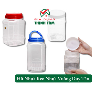[THỊNH TÂM] Hũ Nhựa Keo Nhựa Vuông Duy Tân Đựng Thực Phẩm Gia Vị