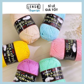 Milk cotton loại 1 125gr/ cuộn - Màu 50 - màu 78
