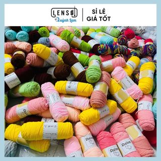 Len milk cotton ống Shalom 100gr - Bảng màu 01- 64