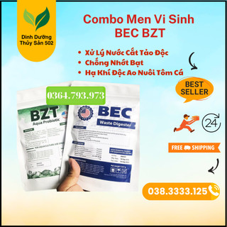 Vi sinh cắt tảo,giảm nhớt bạt,xử lý đáy,bùn cho ao tôm cá bec bzt