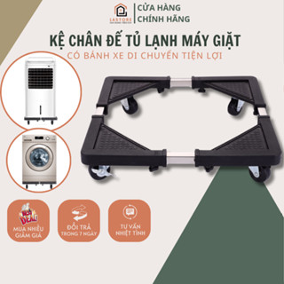 Kệ chân đế tủ lạnh, máy giặt, Quạt đứng, điều hòa có bánh xe, chống rung inox siêu bền, có thể tùy chỉnh kích thước