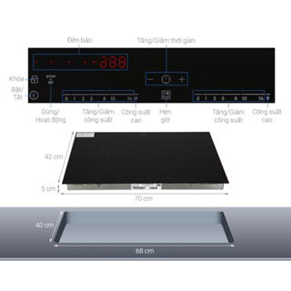 Bếp từ đôi lắp âm Electrolux EHI7260BB