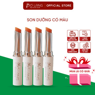 Son dưỡng có màu Pơ Lang dầu bơ giảm khô môi dưỡng hồng môi 3.5gr