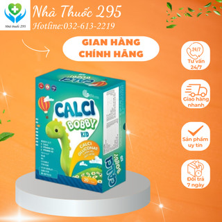 Canxi hữu cơ META PHARMA, Canxi Bobby Kid bổ sung calci lysin D3K2 cho bé giúp con cao lớn hộp/20 ống