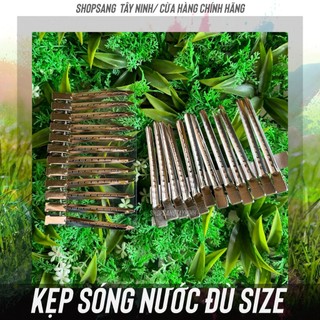 12 Kẹp Sóng Nước Loại 1 Kẹp phồng Chân - Kẹp giữ nếp - kẹp tạo kiểu - kẹp vịt sắt