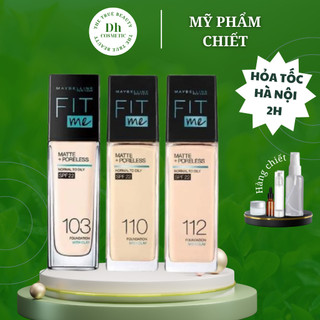 Kem Nền Maybelline fit me Mịn Nhẹ Kiềm Dầu Chống Nắng Matte Poreless Foundation SPF 22 30ml