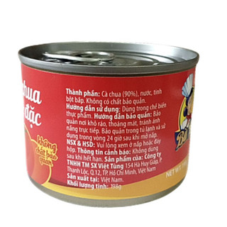 Cà chua cô đặc đóng lon hiệu Bà Bếp 198gram