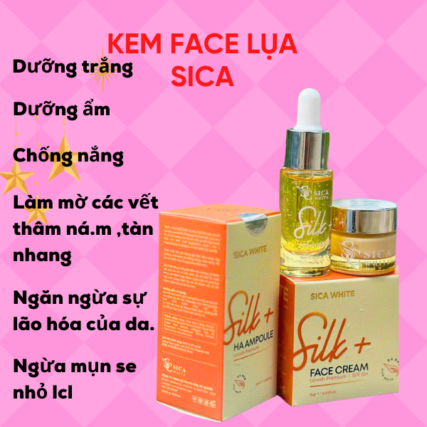 Face silk, kem face Lụa sica white dưỡng da cao cấp DÀNH CHO DA DẦU Lớn