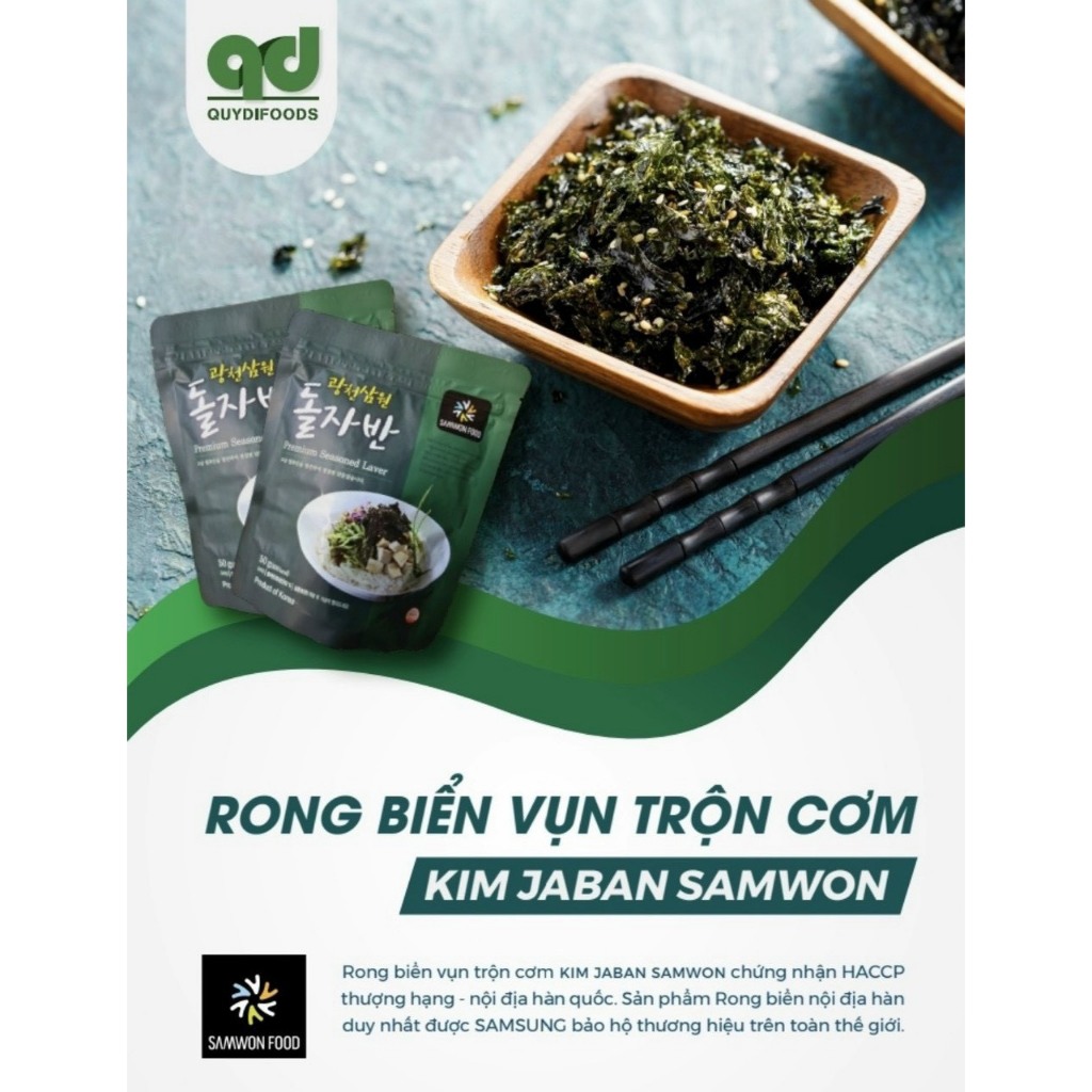 RONG BIỂN VỤN TRỘN CƠM SAMWON GÓI 50gr