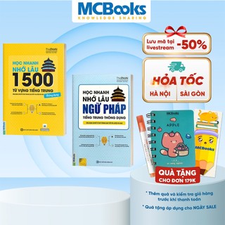 Sách - Combo Học Nhanh Nhớ Lâu 1500 Từ Vựng Tiếng Trung Thông Dụng Và Học Nhanh Nhớ Lâu Ngữ Pháp Tiếng Trung Thông Dụng
