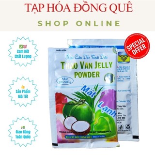 Một hộp bột rau câu dẻo trái dừa thảo vân