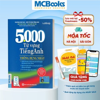 Sách - 5000 Từ Vựng Tiếng Anh Thông Dụng Nhất Dành Cho Người Học Cơ Bản - Học Kèm App Online