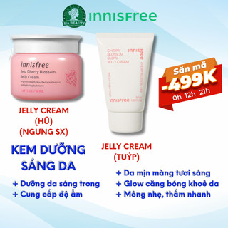 Kem dưỡng ẩm sáng căng mọng da hoa anh đào dạng gel innisfree Jeju Cherry Blossom Jelly Cream 50ml