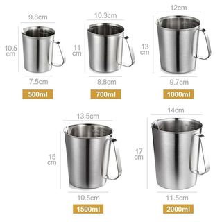 Ca đong inox 500ml,700ml,1000ml,1500ml,2000ml