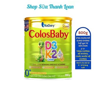 Sữa bột colosbaby d3k2 0+ 800g.