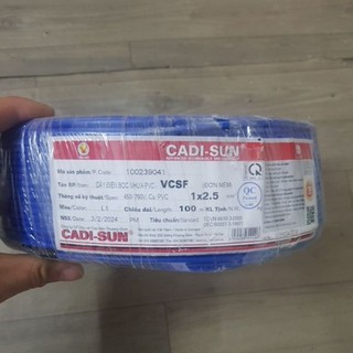 Dây điện đơn mềm, lõi đồng nguyên chất chính hãng CADISUN - dây dẫn chịu nhiệt
