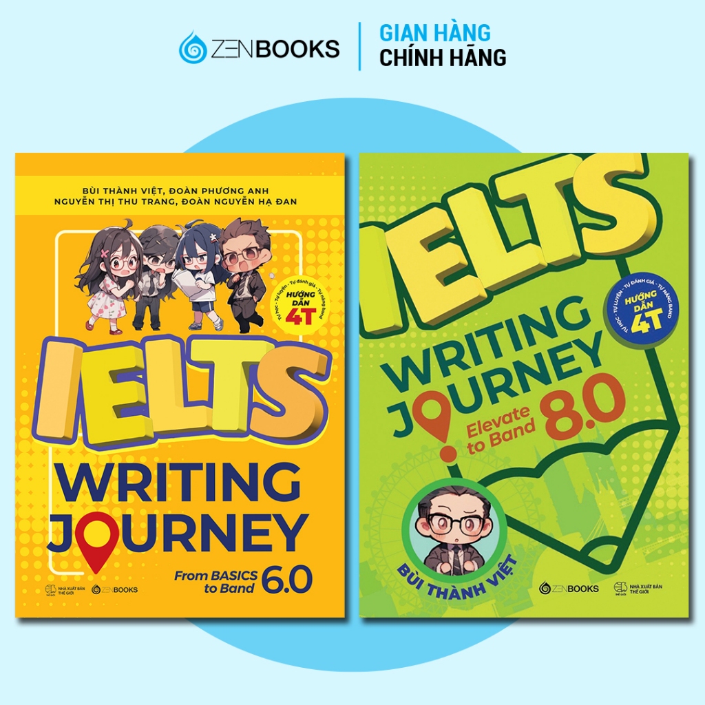 Bộ Sách Ielts Writing Journey - Lộ Trình Từ Cơ Bản Đến Band 8.0