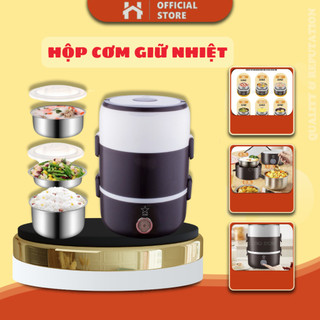 Hộp Cơm Cắm Điện Ruột Inox 304 3 Tầng Tiện Dụng Cho Dân Văn Phòng