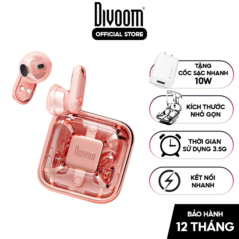 Tai Nghe Bluetooth Divoom Spark Air cảm ứng một chạm, chống ồn, thiết kế nhỏ gọn - Bảo hành 12 tháng