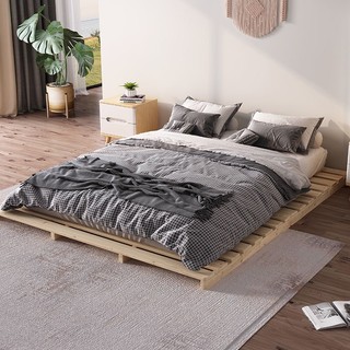 Giường ngủ Pallet gỗ thông NTHT lắp ráp gấp xếp gọn 7cm