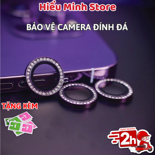Bộ dán bảo vệ camera đính đá cho iphone 11 , 11 pro max , 12 pro max, 13 pro max, 14 pro max bảo về từng ống kính