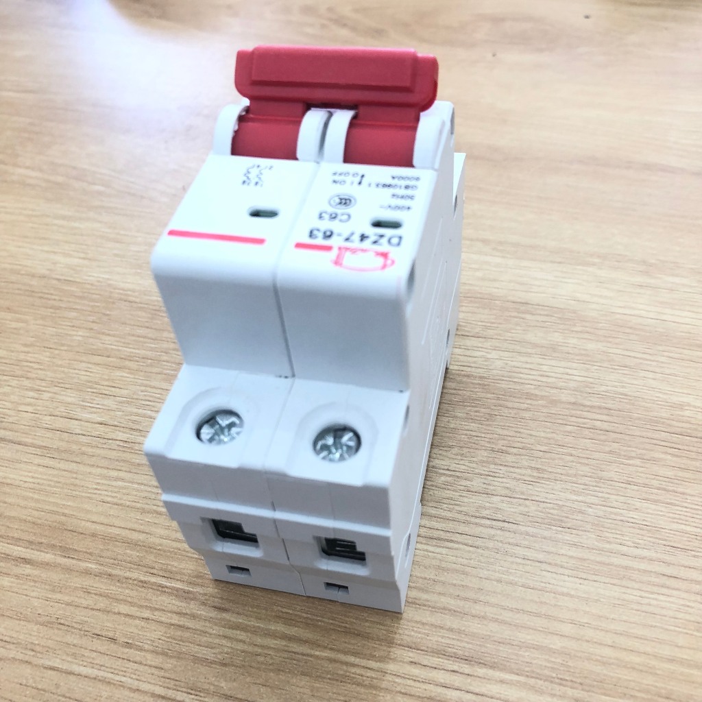 Cầu dao Aptomat an toàn MCB DZ47-63A dòng cắt 6kA
