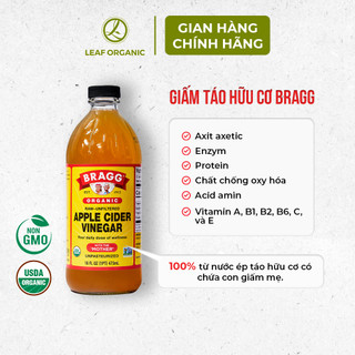 GIẤM TÁO HỮU CƠ BRAGG - HÀNG NHẬP CHÍNH HÃNG CÓ SẴN