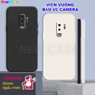 Ốp lưng samsung s9 / s9 plus / s9+ tpu viền vuông bảo vệ camera,tặng miếng dán sticker