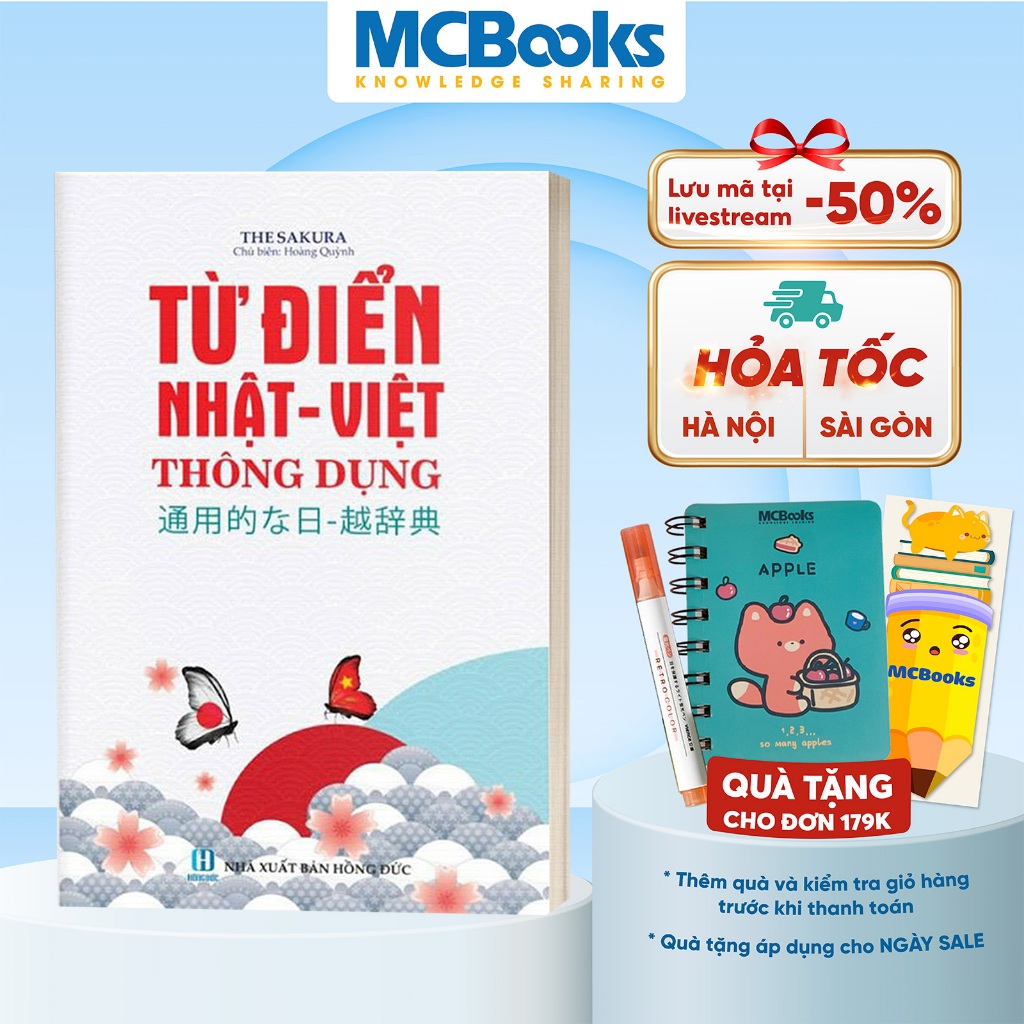 Sách - Từ Điển Nhật - Việt Thông Dụng ( Bìa Mềm Màu Trắng) - MCBooks