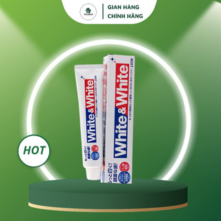 Kem đánh răng White & White Lion nội địa Nhật 150g hỗ trợ làm trắng răng làm sạch mảng bám