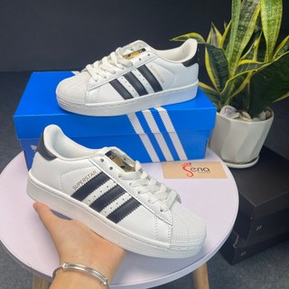 Giày Adi das Superstar OG Vintage White, Das Sò Đen Trắng Hàng Cao Cấp