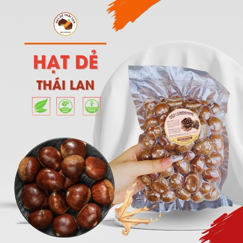 [500g]Hạt Dẻ Thái Lan rang bằng sỏi biển ORGANIC tốt cho phụ nữ có thai, đẹp da, giảm cân