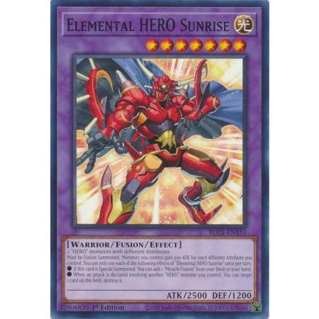 Thẻ bài Yugioh - TCG - Elemental HERO Sunrise - BLC1-EN155 - Common 1st Edition