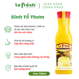 Sinh Tố Thơm LaFresh Đà Lạt 750ml – Nguyên Liệu Pha Chế Trà Trái Cây, Đá Xay Cho Quán