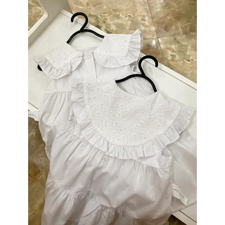 Váy thô trắng Zara sz 2-6y