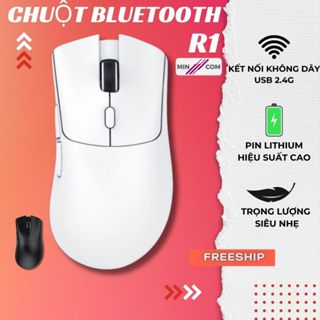  Chuột Không Dây Bluetooht Gaming MinCom R1 Cảm Biến PAW3311 ATTACK SHARK Pin Sạc Có APP Chỉnh Macro Chơi Game Cực Đã 