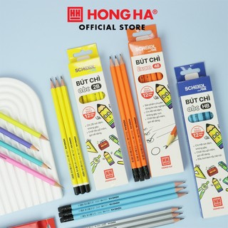 Bút chì gỗ hồng hà hb/2b/4b dành cho học sinh