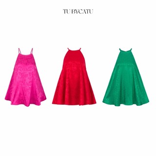 TUBYCATU | Áo yếm hai dây Yên Hoa chất liệu lụa hoạ tiết hoa chìm