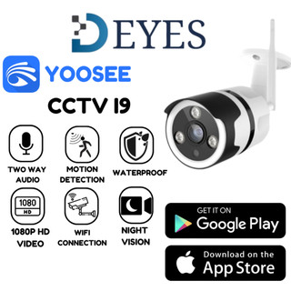 🔥DEYES I9🔥CCTV Camera an ninh IP Wifi ngoài trời Cam 1080P FHD Full Color & IR Night Vision Camera quan sát chống nước
