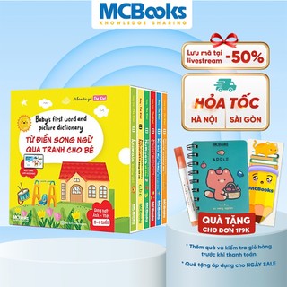 Từ điển song ngữ qua tranh cho bé - Baby's first words and picture dictionary - 6 cuốn