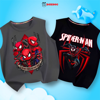 Áo ba lỗ bé trai BOBDOG,áo thun 3 lỗ bé trai in hình người nhện spiderman cute dễ thương cho bé