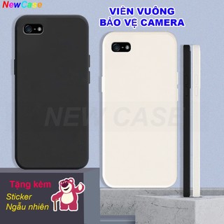 Ốp lưng IPhone 5 / 5S / 5SE TPU viền vuông bảo vệ camera,tặng miếng dán sticker