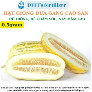 Hạt giống Dưa gang cao sản khối lượng 0.5gr dễ trồng dễ nảy mầm TOTT's fertilizer