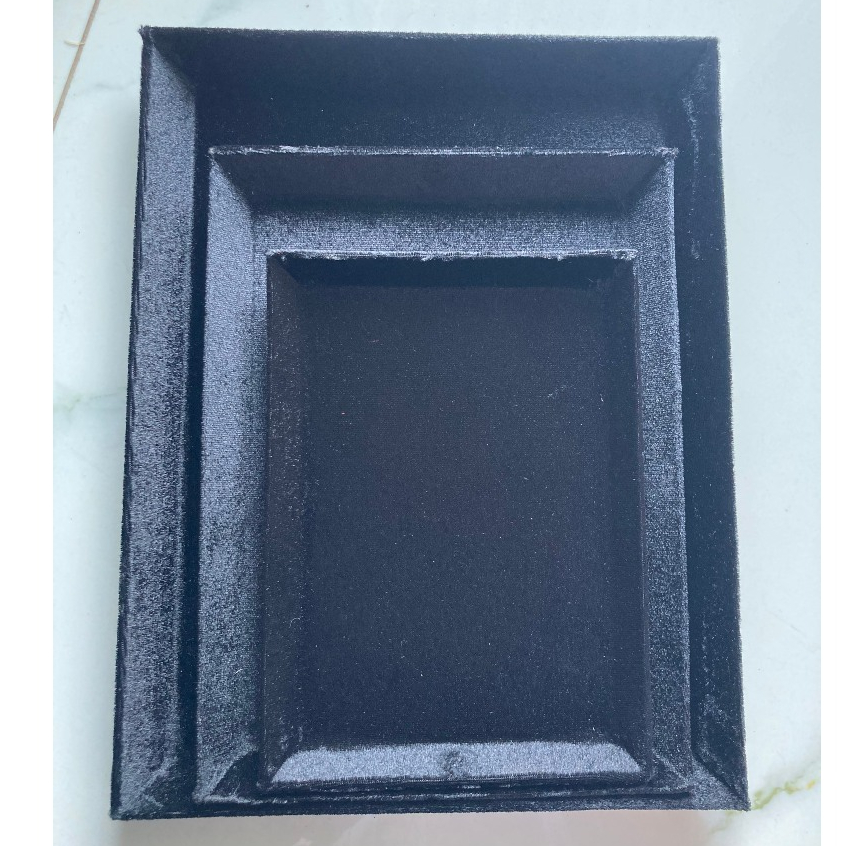 [5 cái] Mâm nhung đựng trang sức đủ size,mâm nhung đựng vàng cưới,đếm đá,mâm nhung màu đen